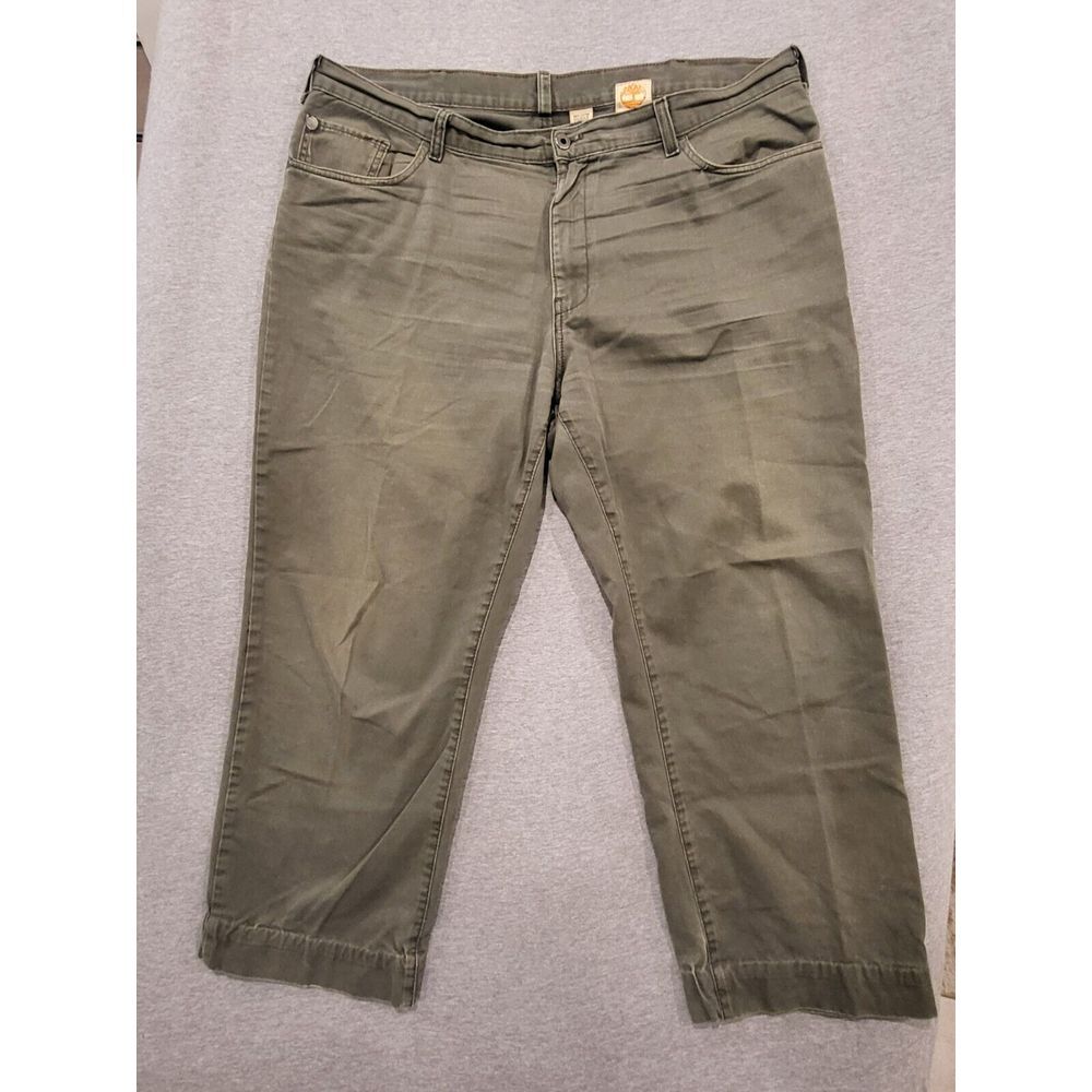 Timberland Jeans Mens 40x30 Green Denim Straight‎ Leg Medium Wash VTG Y2K BAGGY